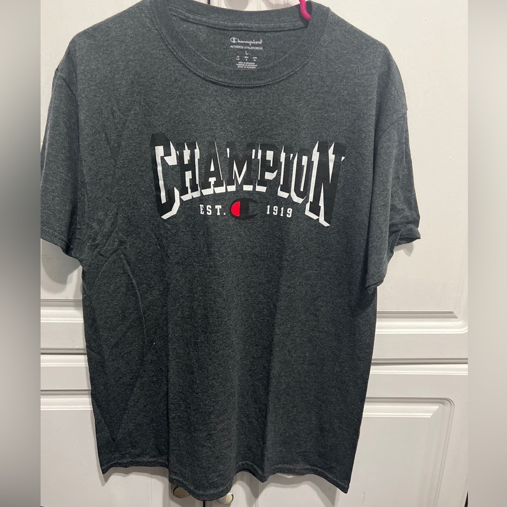 Champion Gray T-shirt Mens Size Large